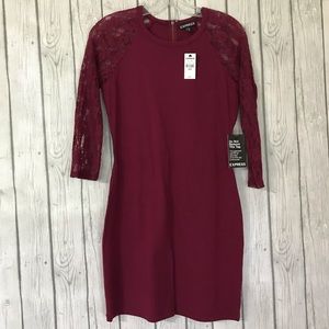 EXPRESS Burgundy Dress BNWT Size: Medium